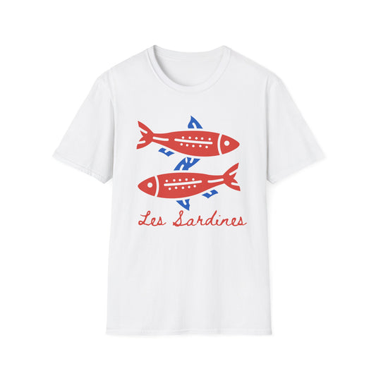 Les sardines Coastal beach Fisherman Aesthetic T-Shirt