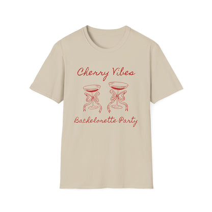 Cherry Vibes Bachelorette Party T-Shirt