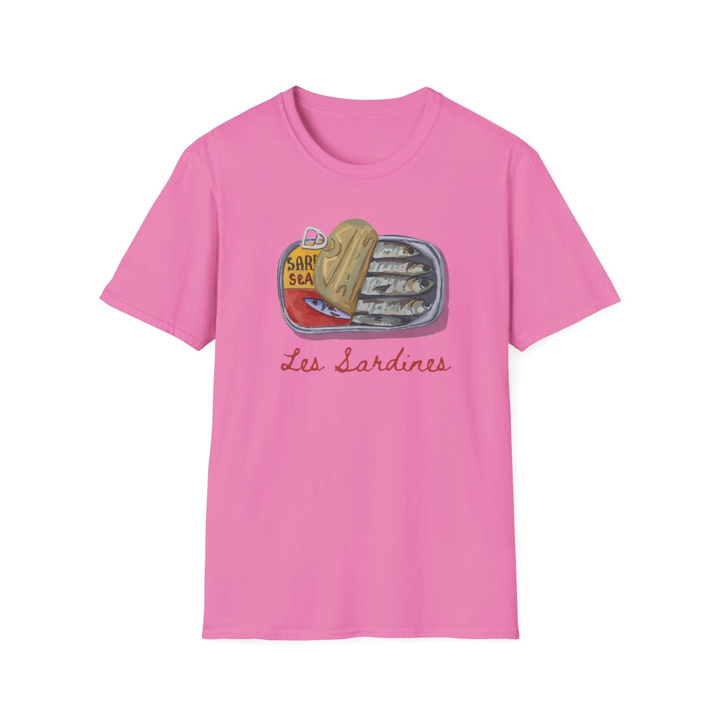 Les sardines Coastal beach Fisherman Aesthetic T-Shirt