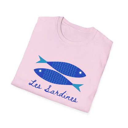 Les sardines Coastal beach Fisherman Aesthetic T-Shirt