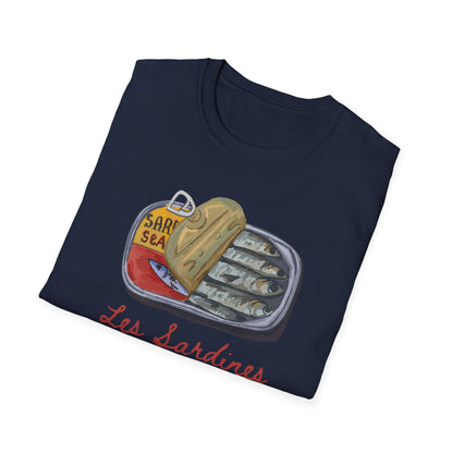 Les sardines Coastal beach Fisherman Aesthetic T-Shirt