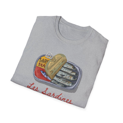 Les sardines Coastal beach Fisherman Aesthetic T-Shirt