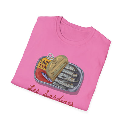 Les sardines Coastal beach Fisherman Aesthetic T-Shirt