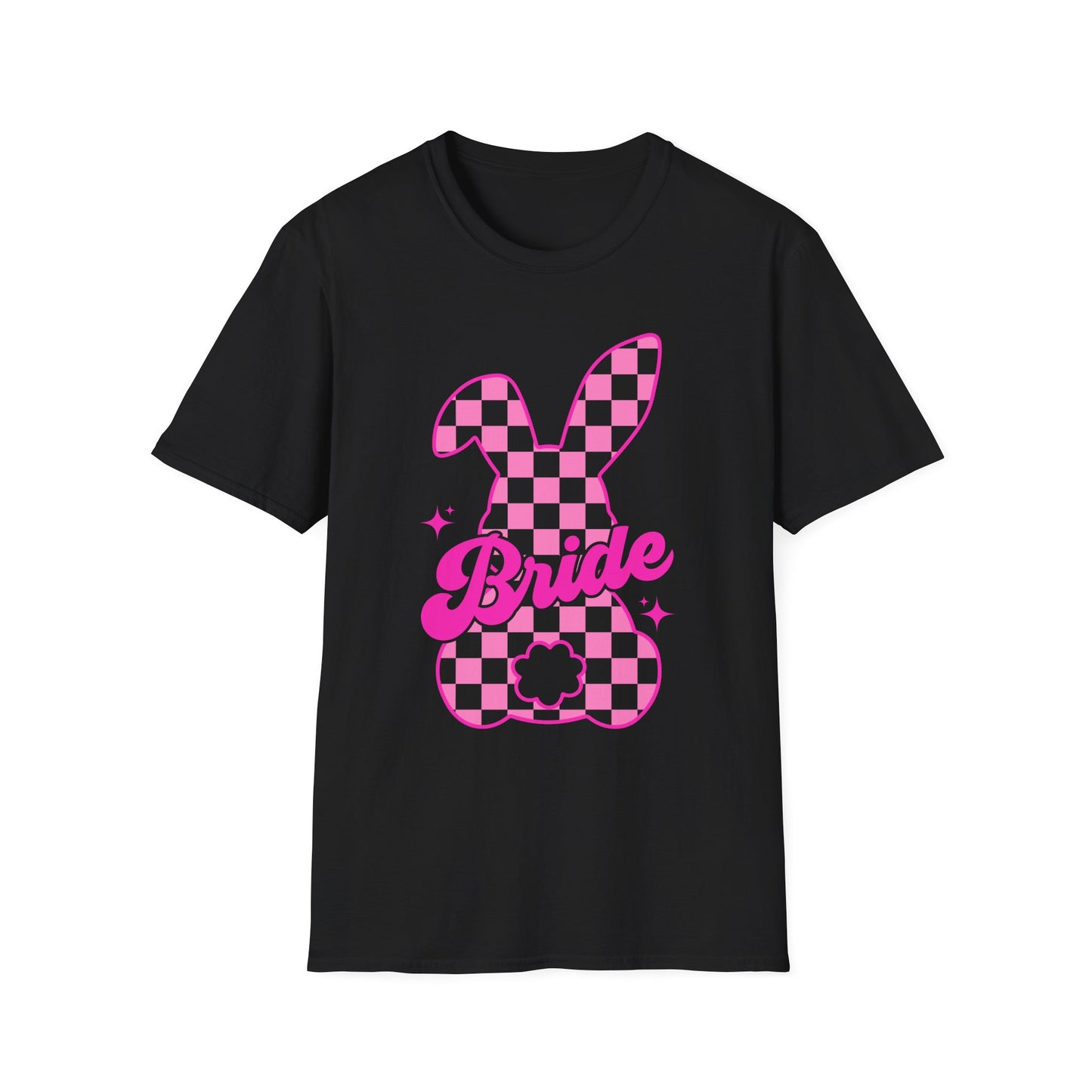 Bride Checkered Easter Bunny T-Shirt