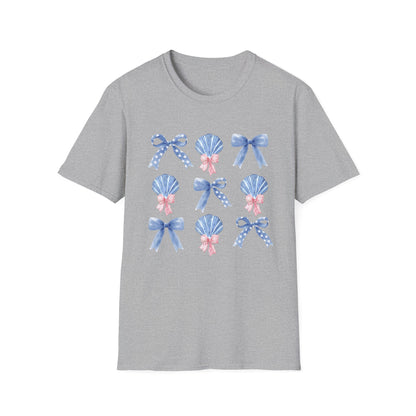 Coquette Bows Shells Coastal T-Shirt