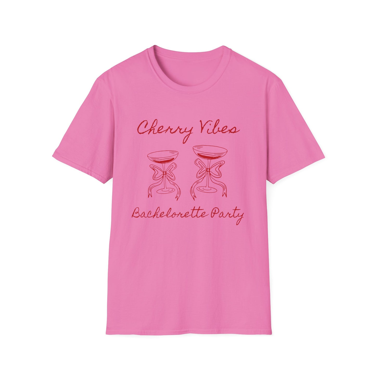 Cherry Vibes Bachelorette Party T-Shirt