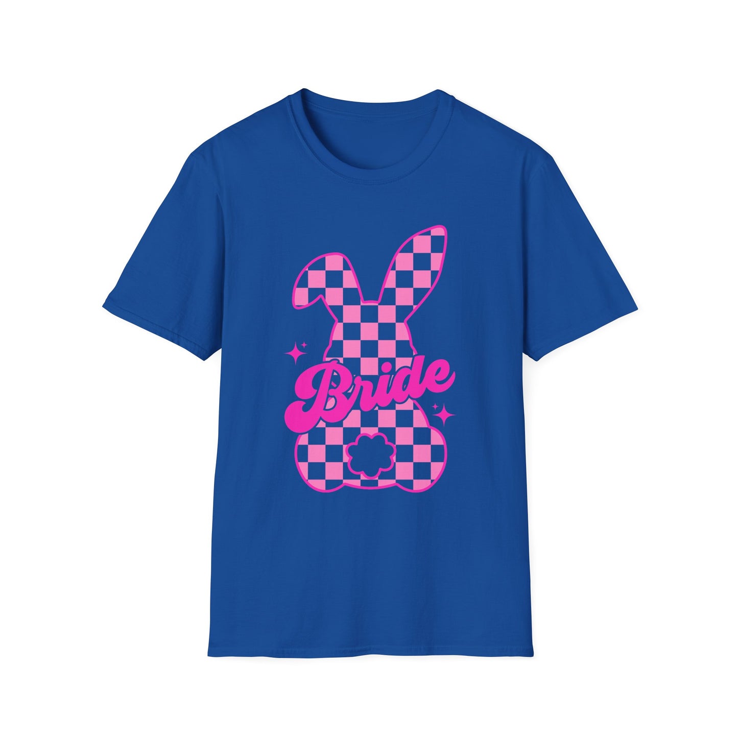 Bride Checkered Easter Bunny T-Shirt