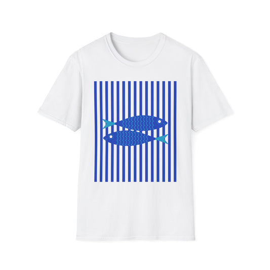 Les sardines Coastal beach Fisherman Aesthetic T-Shirt