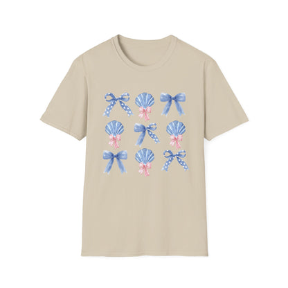 Coquette Bows Shells Coastal T-Shirt