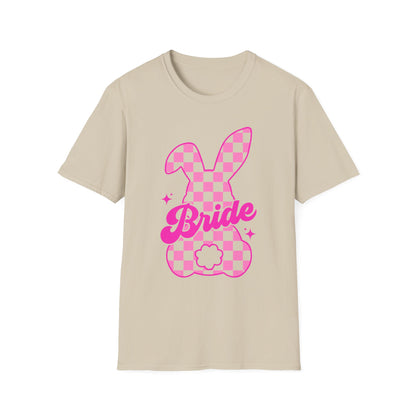 Bride Checkered Easter Bunny T-Shirt