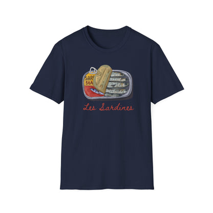 Les sardines Coastal beach Fisherman Aesthetic T-Shirt