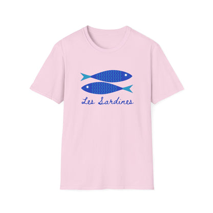 Les sardines Coastal beach Fisherman Aesthetic T-Shirt