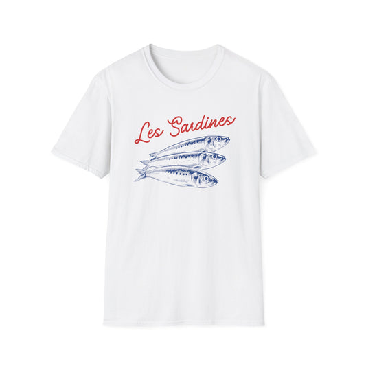 Les sardines Coastal beach Fisherman Aesthetic T-Shirt