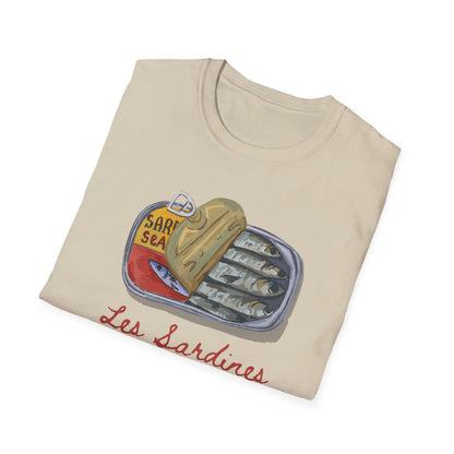 Les sardines Coastal beach Fisherman Aesthetic T-Shirt