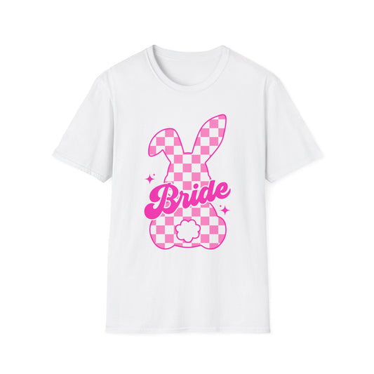 Bride Checkered Easter Bunny T-Shirt