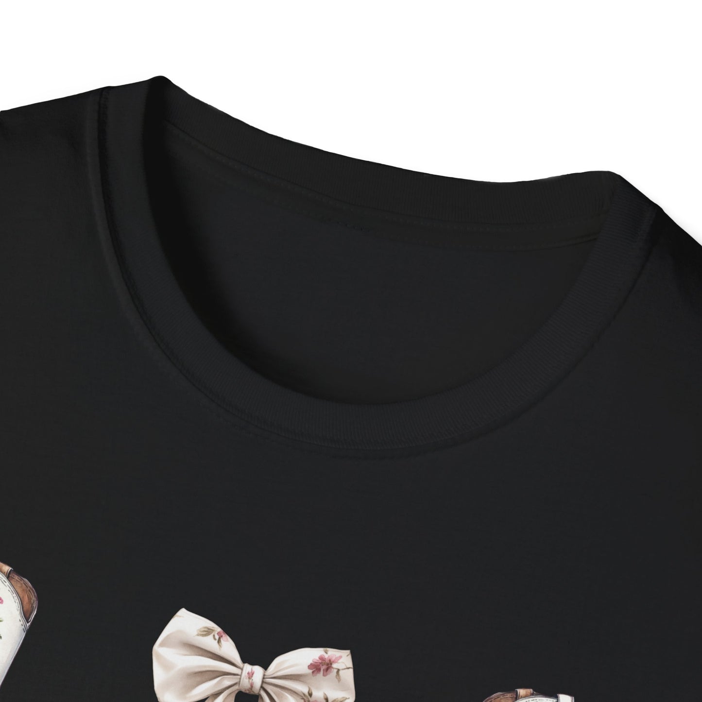 Cowgirl Pink Toile Coquette Bows T-Shirt