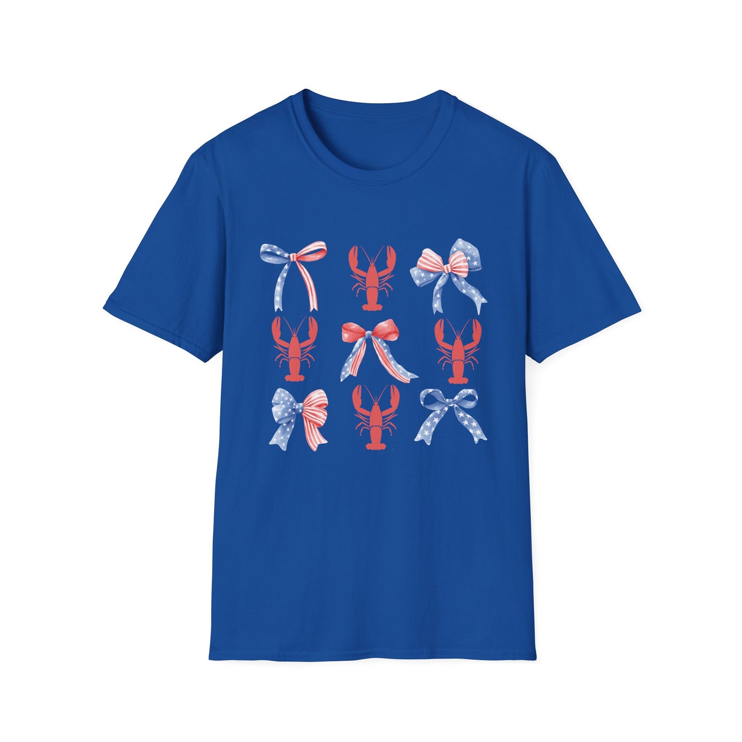 USA Coquette Bows Coastal Crawfish T-Shirt