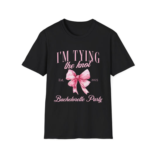 I'm tying the knot bachelorette party 2025 T-Shirt