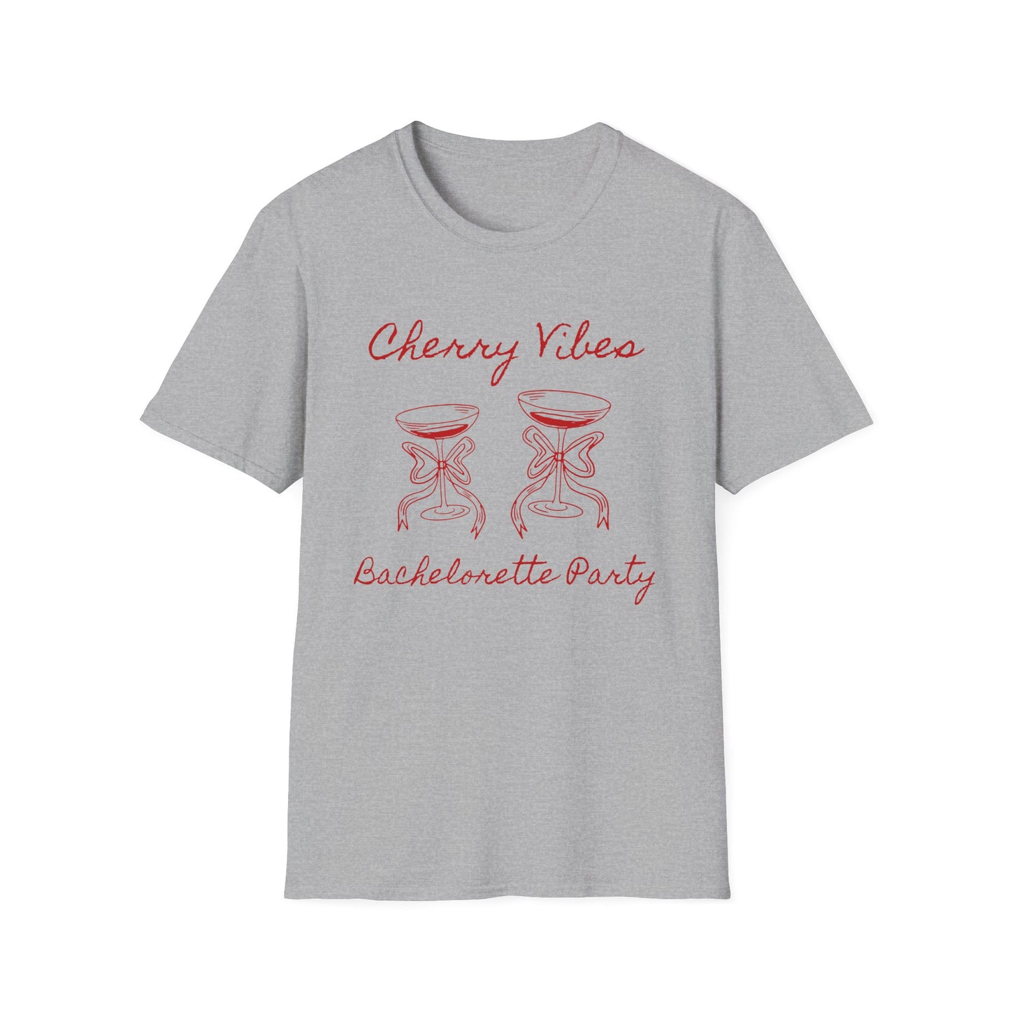 Cherry Vibes Bachelorette Party T-Shirt