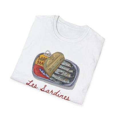 Les sardines Coastal beach Fisherman Aesthetic T-Shirt