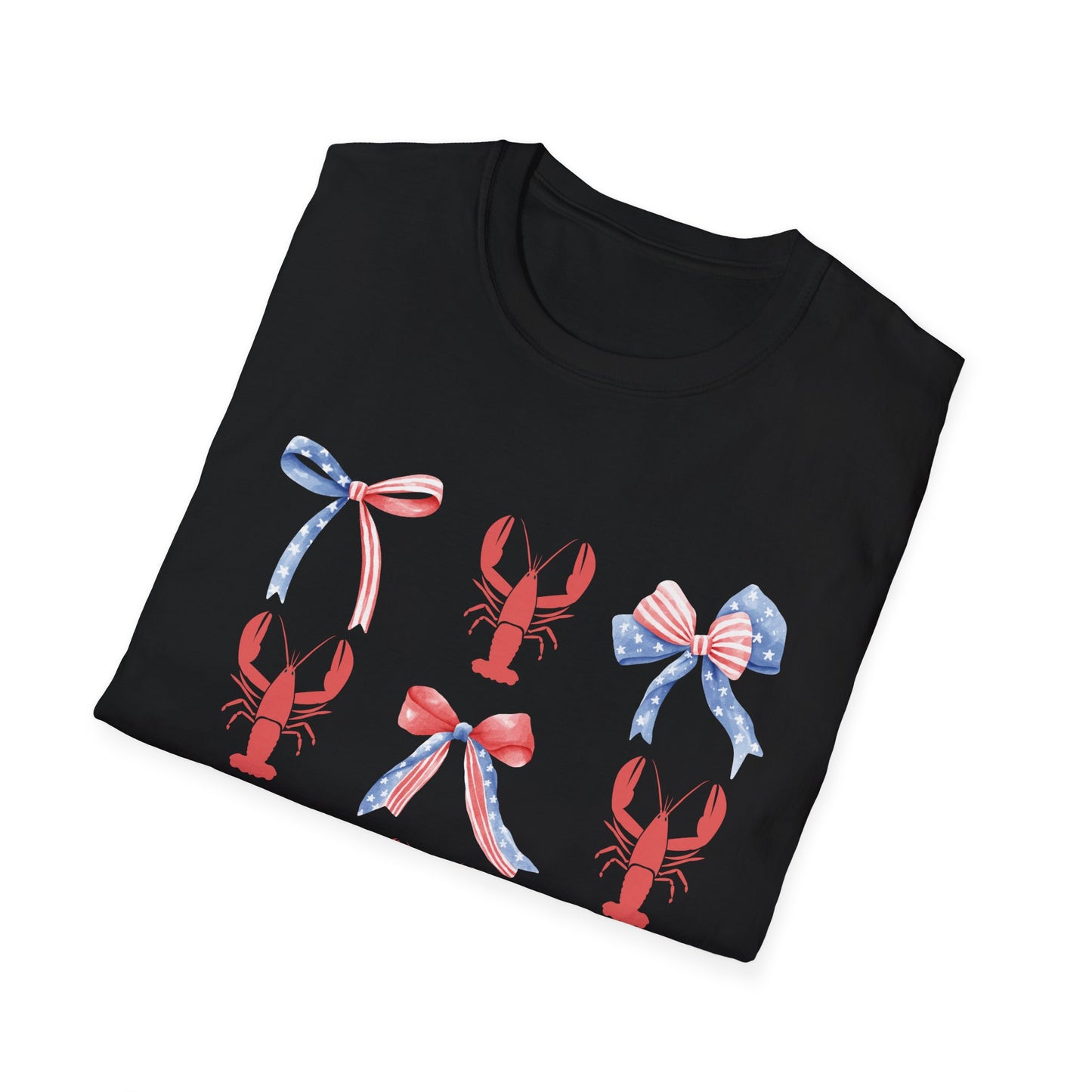 USA Coquette Bows Coastal Crawfish T-Shirt