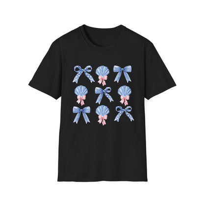 Coquette Bows Shells Coastal T-Shirt