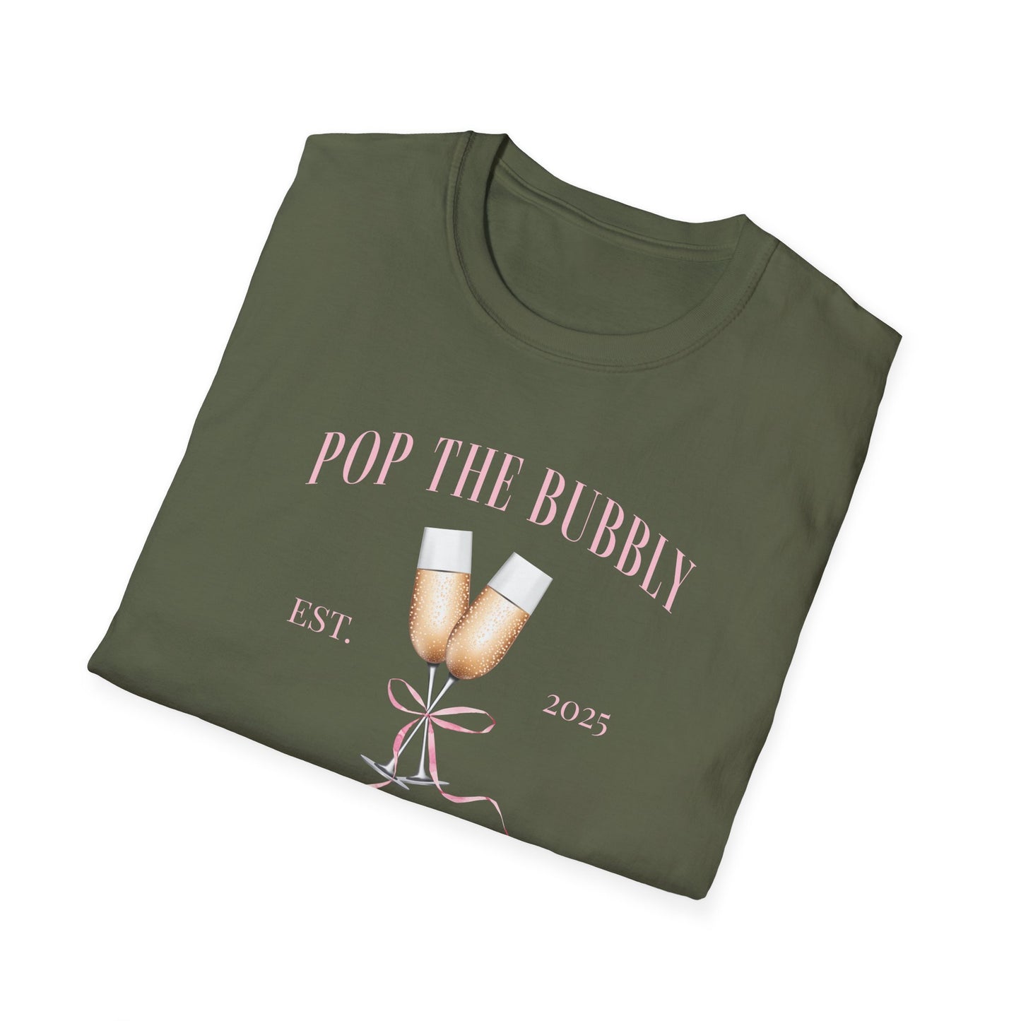 Pop the bubbly she's getting a hubby 2025 T-Shirt