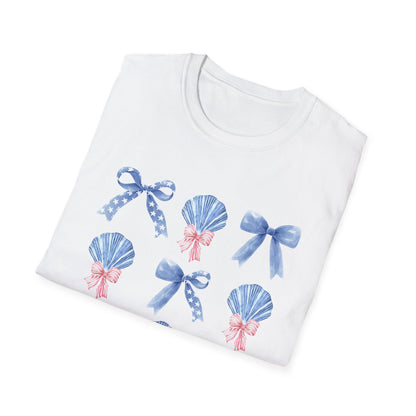 Coquette Bows Shells Coastal T-Shirt