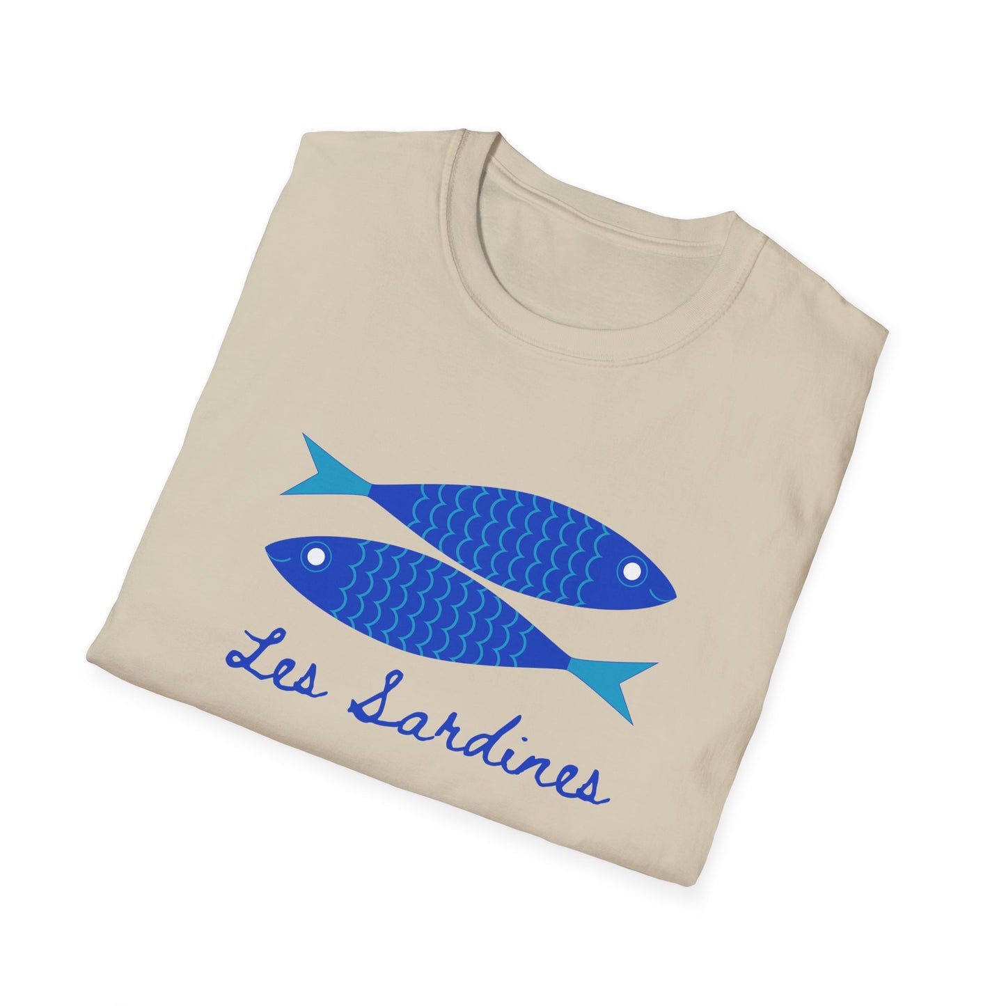 Les sardines Coastal beach Fisherman Aesthetic T-Shirt