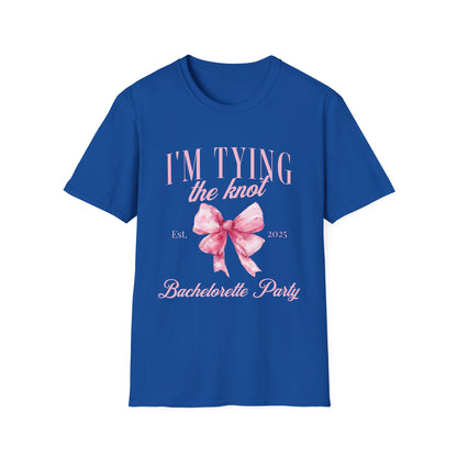 I'm tying the knot bachelorette party 2025 T-Shirt