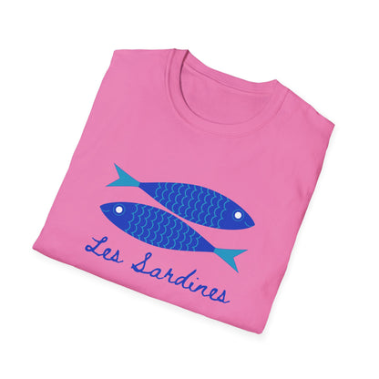 Les sardines Coastal beach Fisherman Aesthetic T-Shirt