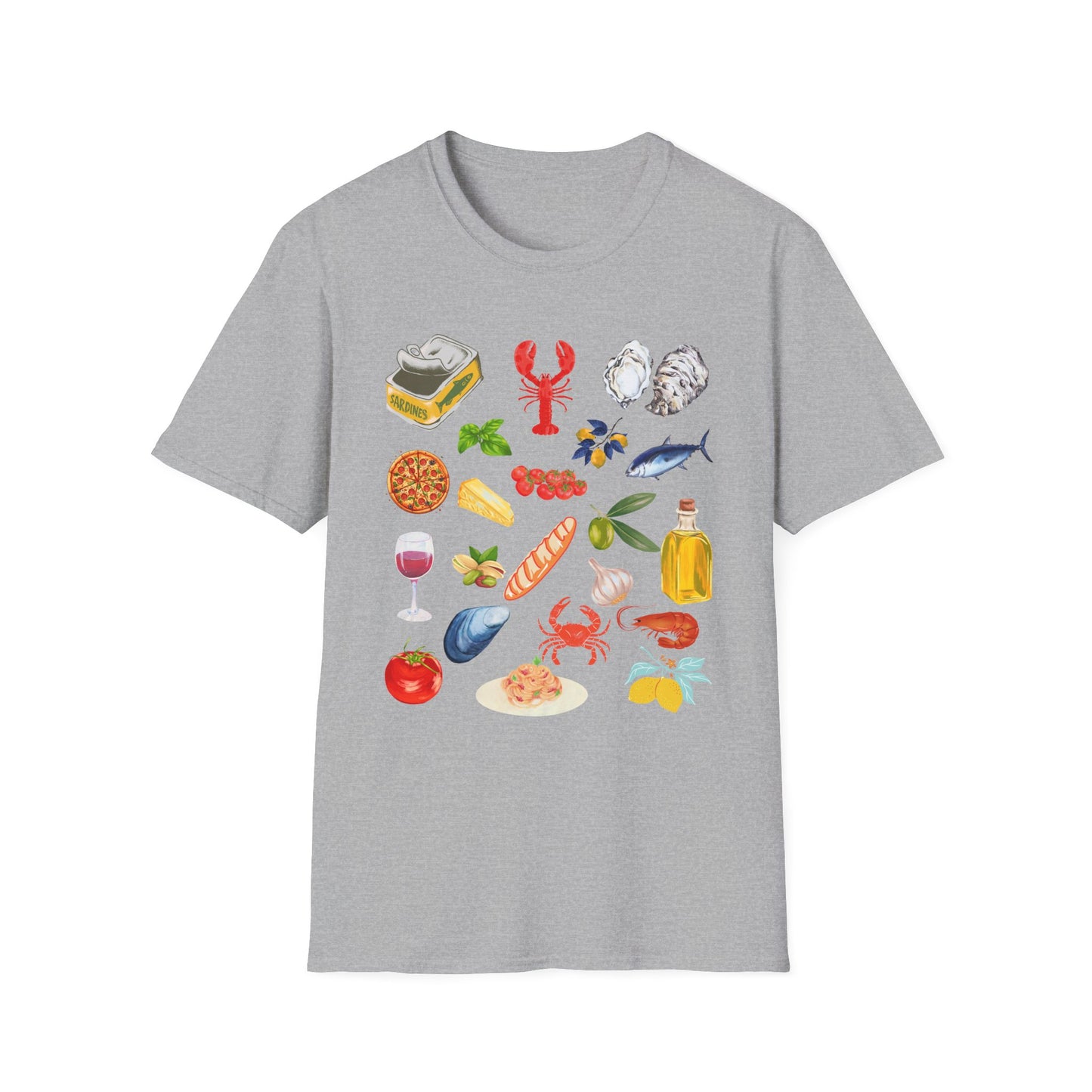 Italian summer Coastal Sardine T-Shirt