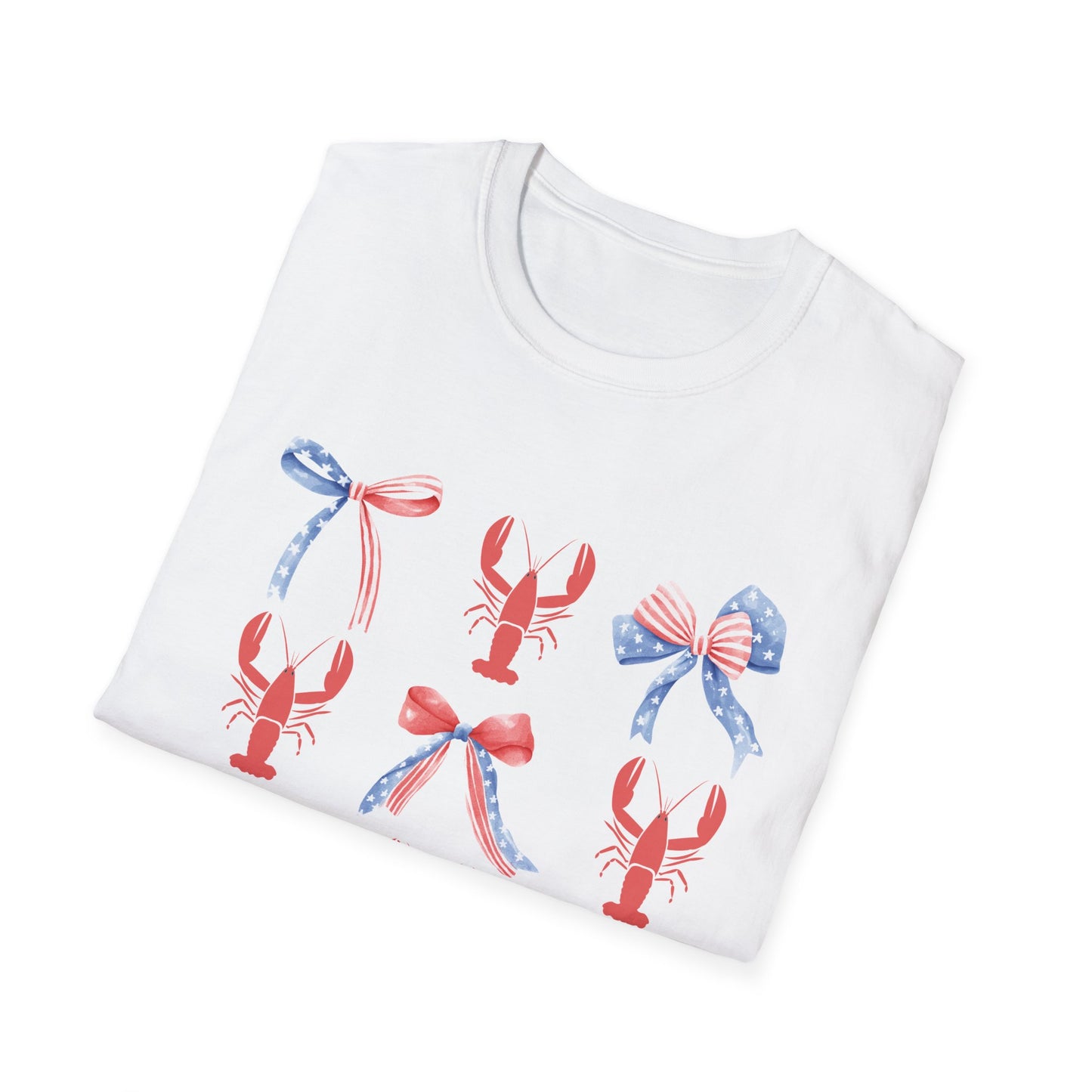 USA Coquette Bows Coastal Crawfish T-Shirt