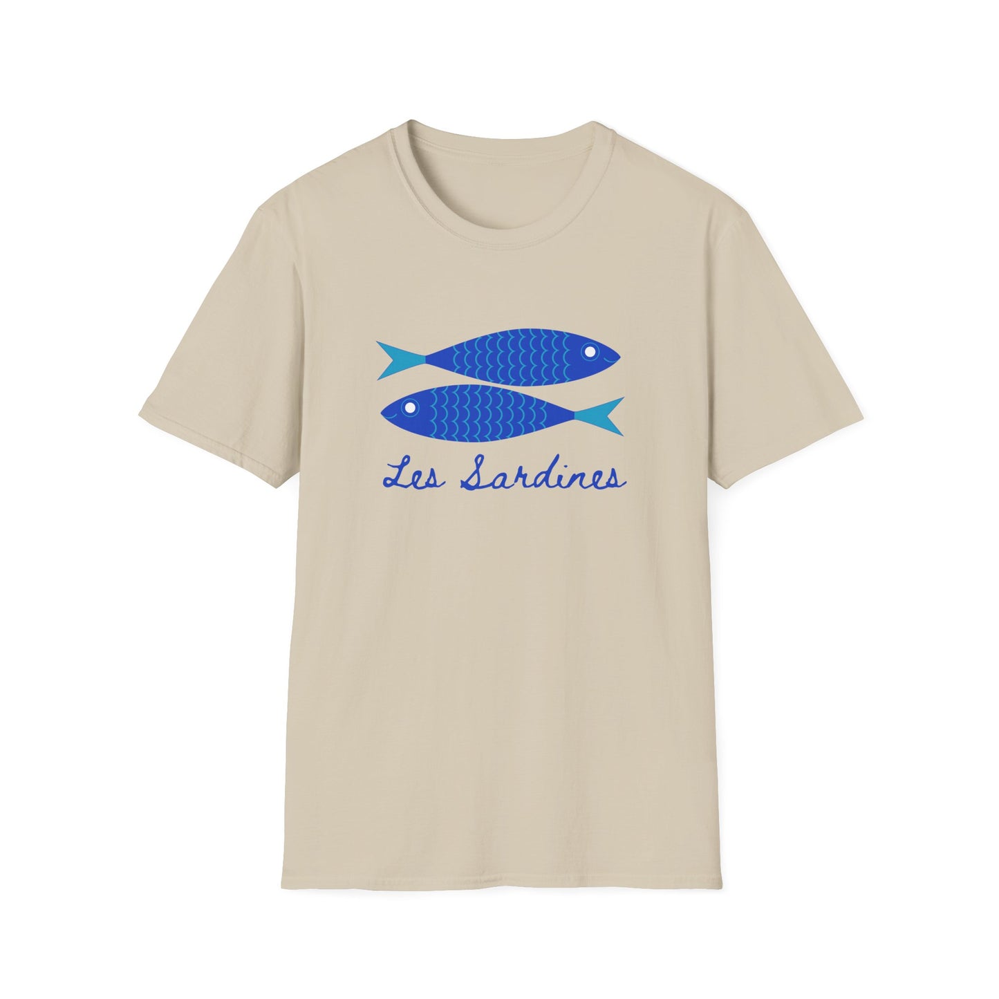 Les sardines Coastal beach Fisherman Aesthetic T-Shirt