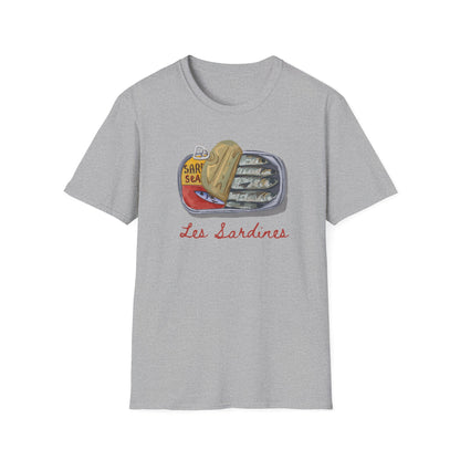 Les sardines Coastal beach Fisherman Aesthetic T-Shirt