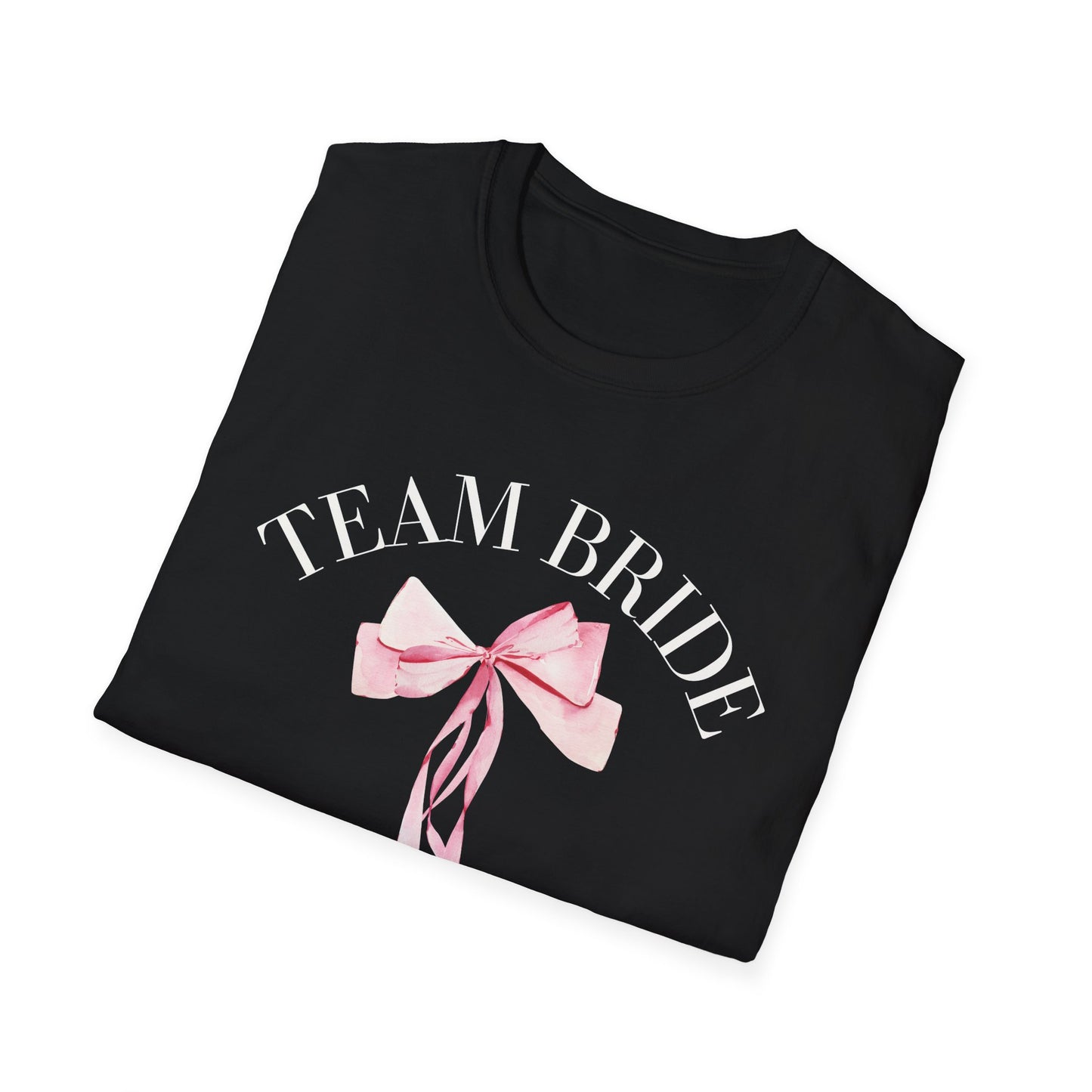 Team Bride Pink Coquette Bow T-Shirt