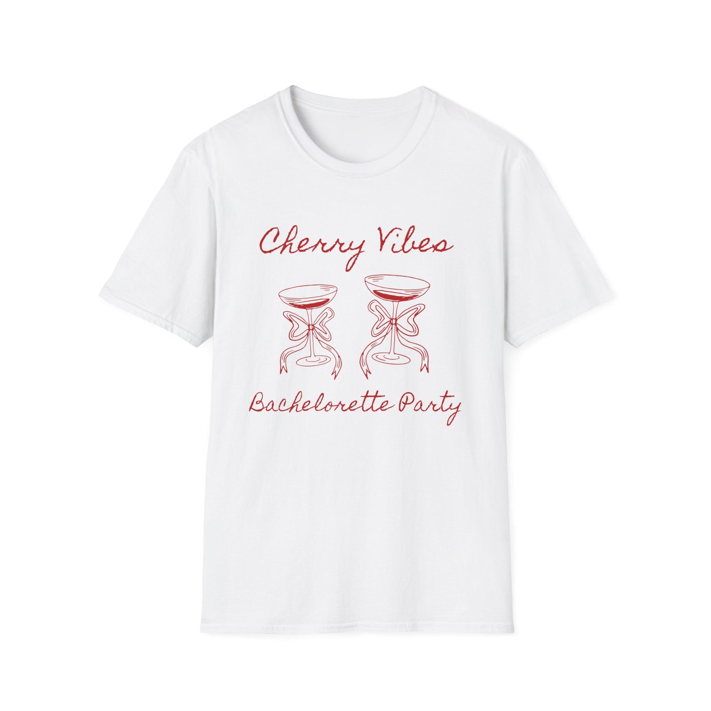 Cherry Vibes Bachelorette Party T-Shirt