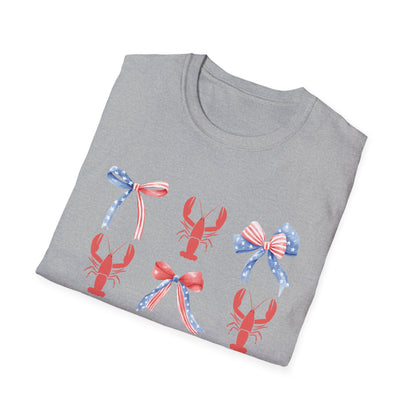 USA Coquette Bows Coastal Crawfish T-Shirt