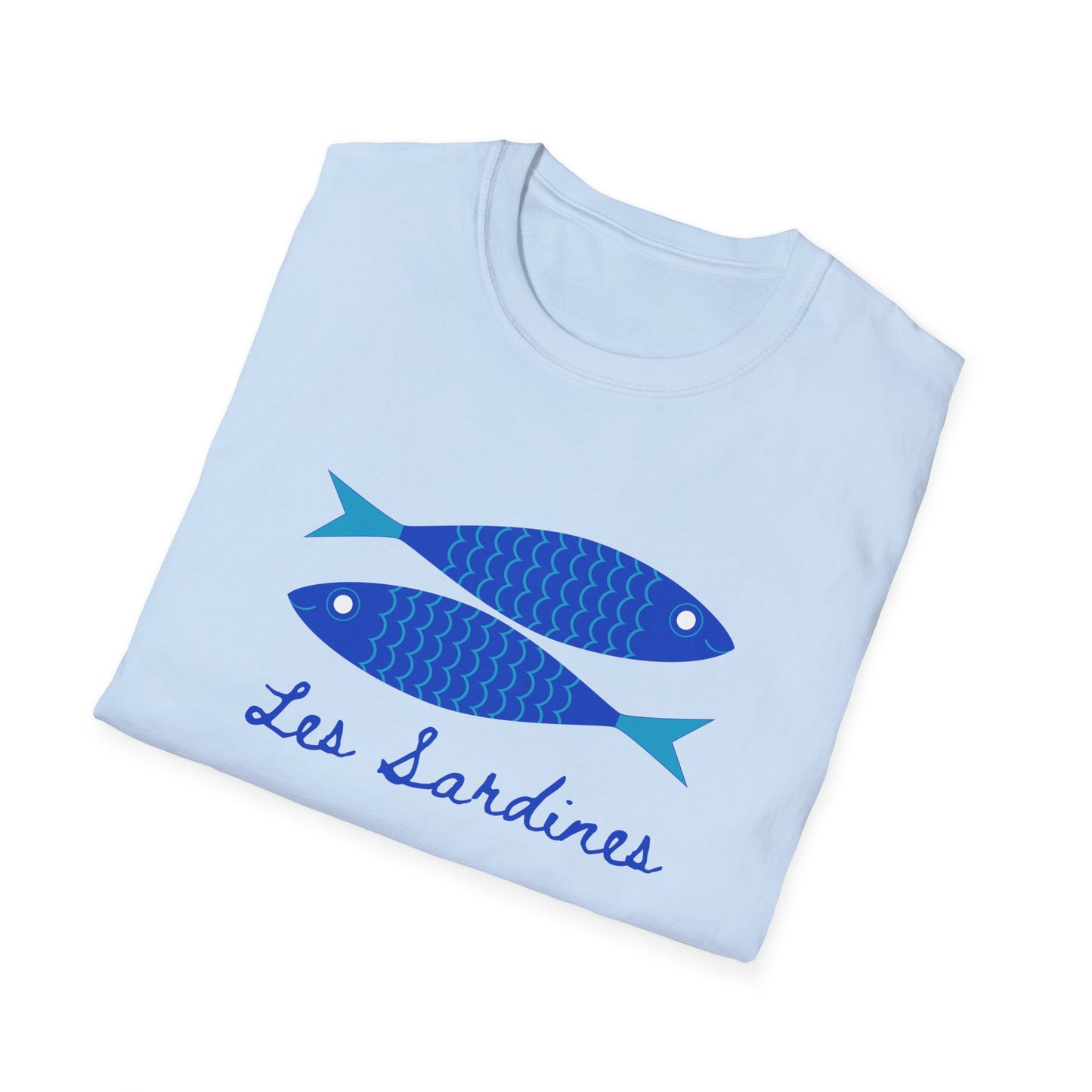 Les sardines Coastal beach Fisherman Aesthetic T-Shirt