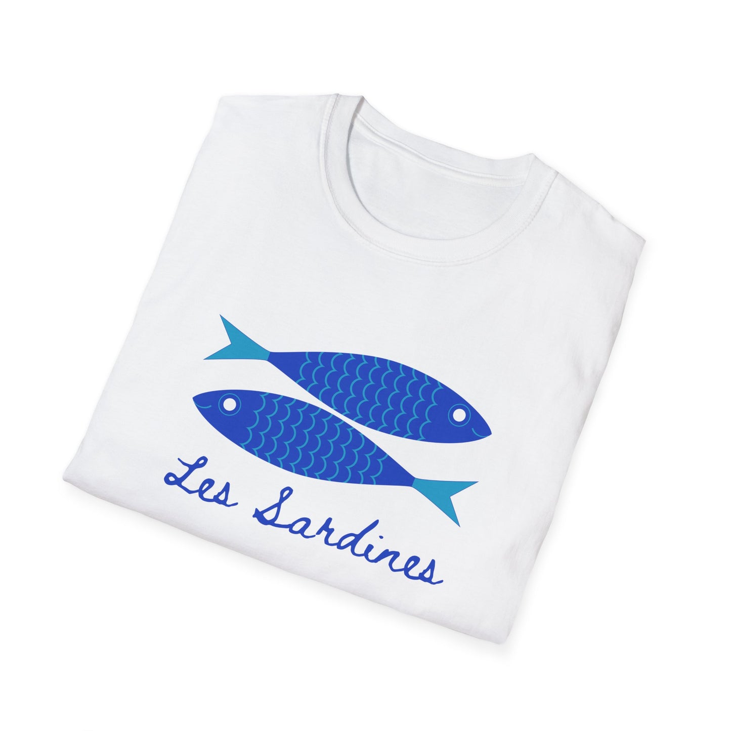 Les sardines Coastal beach Fisherman Aesthetic T-Shirt