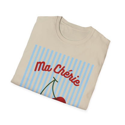 Ma Chérie cherry blue striped T-Shirt