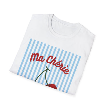 Ma Chérie cherry blue striped T-Shirt