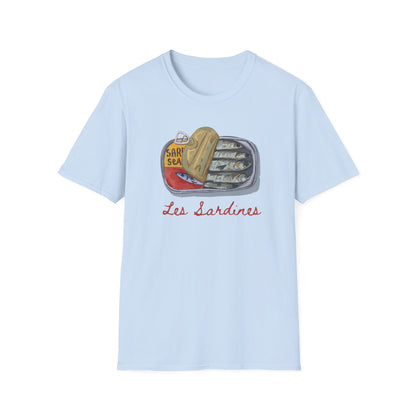 Les sardines Coastal beach Fisherman Aesthetic T-Shirt