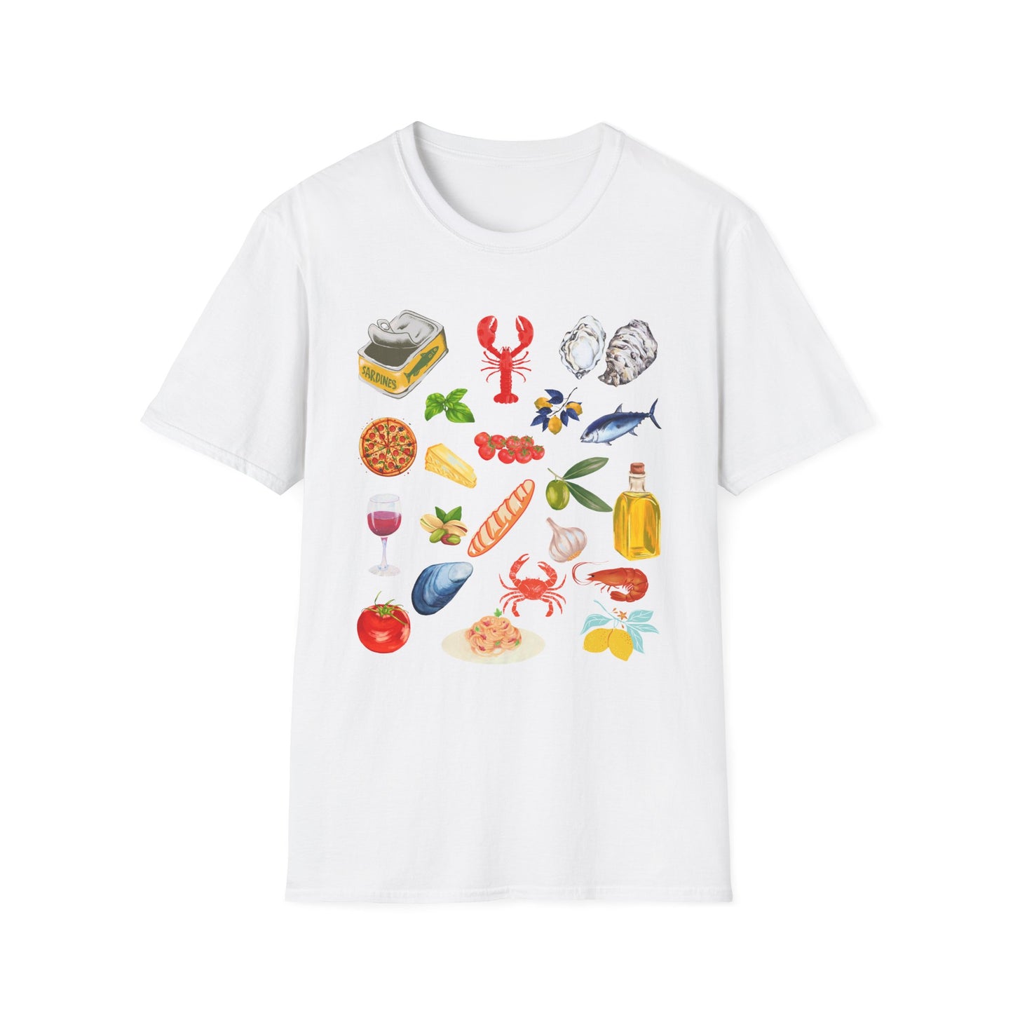 Italian summer Coastal Sardine T-Shirt