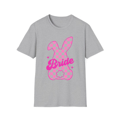 Bride Checkered Easter Bunny T-Shirt