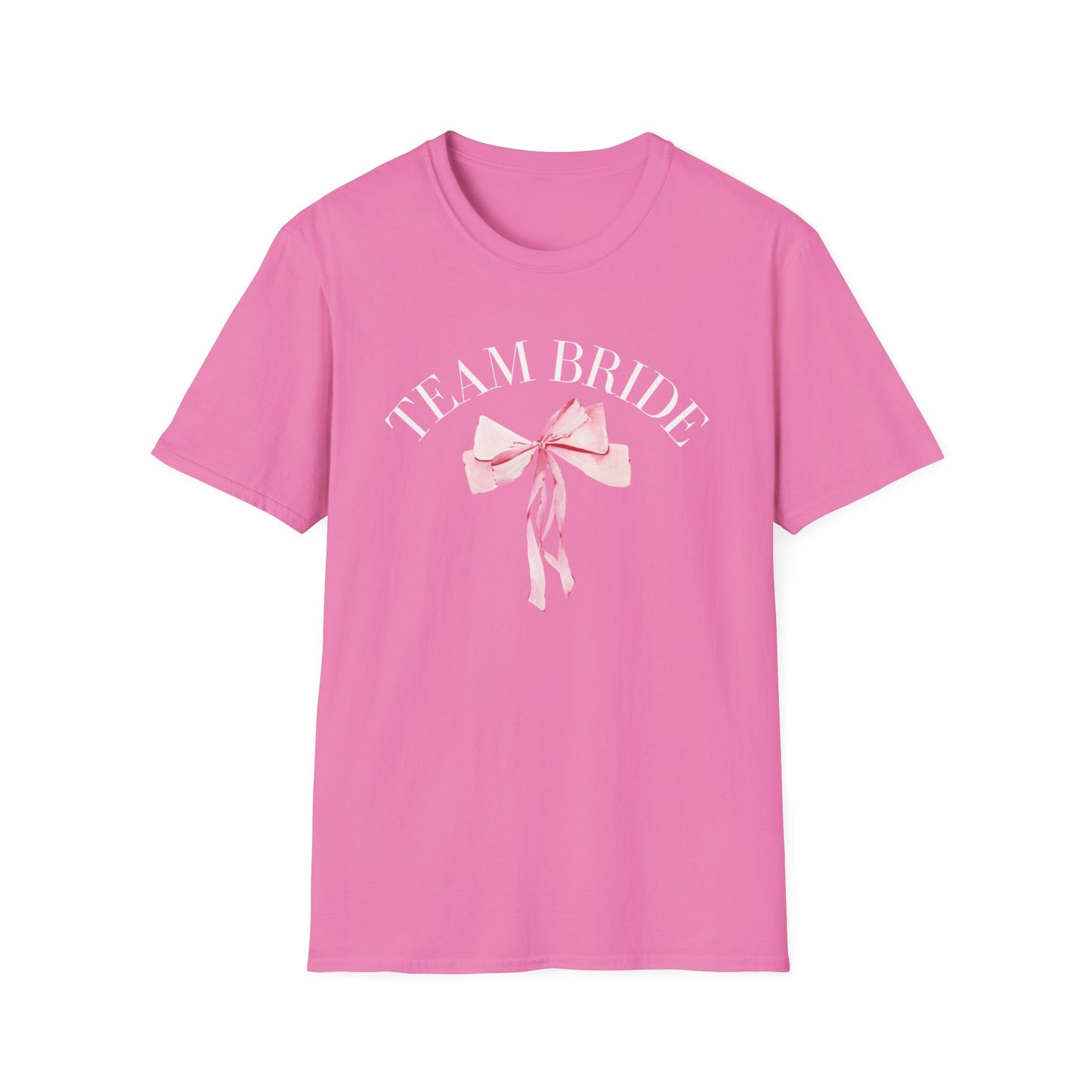 Team Bride Pink Coquette Bow T-Shirt