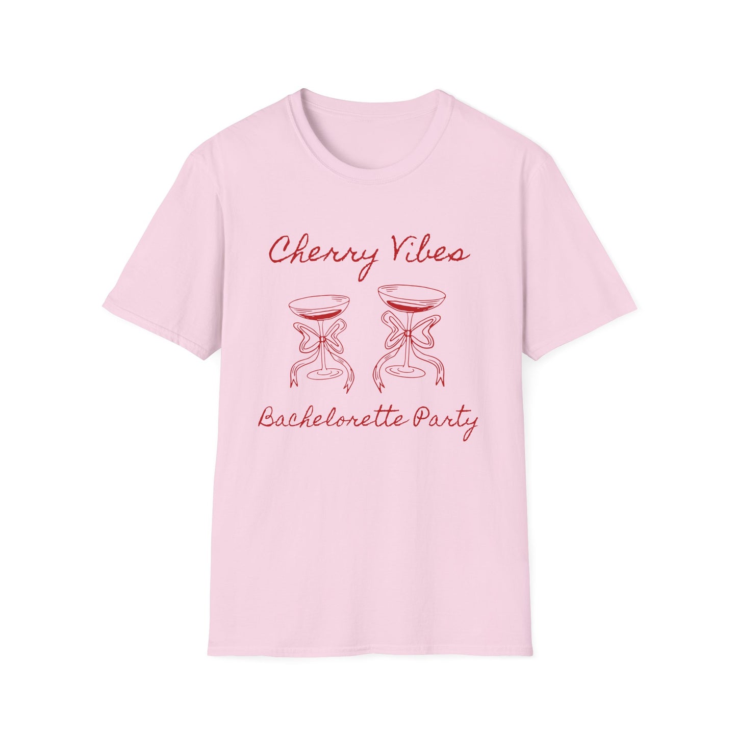 Cherry Vibes Bachelorette Party T-Shirt