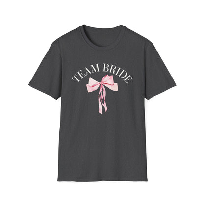 Team Bride Pink Coquette Bow T-Shirt